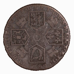 Coin - Sixpence, George III, Great Britain, 1787 (Reverse)