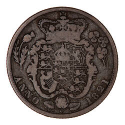 Coin - Shilling, George IV, Great Britain, 1821 (Reverse)