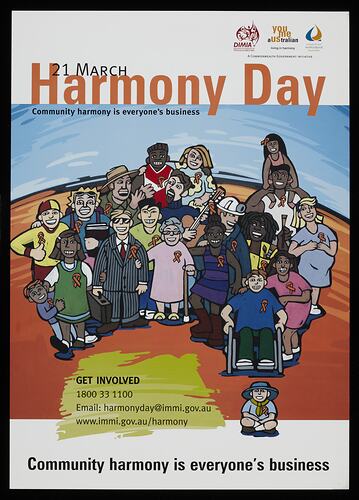 Poster - Harmony Day, Department of Immigration, Multicultural and Indigenous Affairs