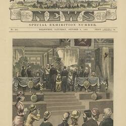 Newspaper Extract - 'The Opening Ceremony', The Illustrated Australian News, Melbourne, 9 Oct 1880