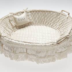 Basket - Baby Accessory, Cane, circa 1840s-1870s