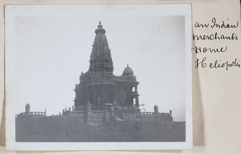 'An Indian Merchant's Home Heliopolis', Egypt, Captain Edward Albert McKenna, World War I, 1914-1915