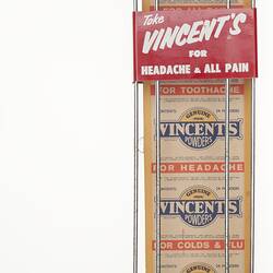 Dispenser Rack - Vincent's Powders, circa 1965