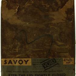Prop - Biscuit Tin, Brockhoff Savoy Crackers, 'The Sullivans', 1976-1983