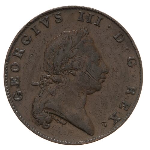 Coin - 1 Penny, Bermuda, 1793