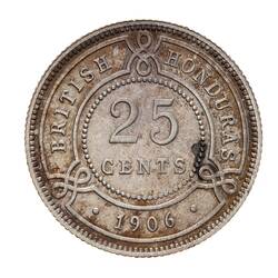 Coin - 25 Cents, British Honduras (Belize), 1906