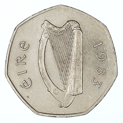 Coin - 50 Pence, Ireland, 1983