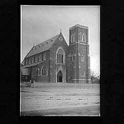 Glass Negative - St John's Roman Catholic Church, Clifton Hill, Victoria, Jul 1893