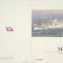 Menu - MS Aurelia, Cogedar Line, Cold Buffet, 18 Feb 1959
