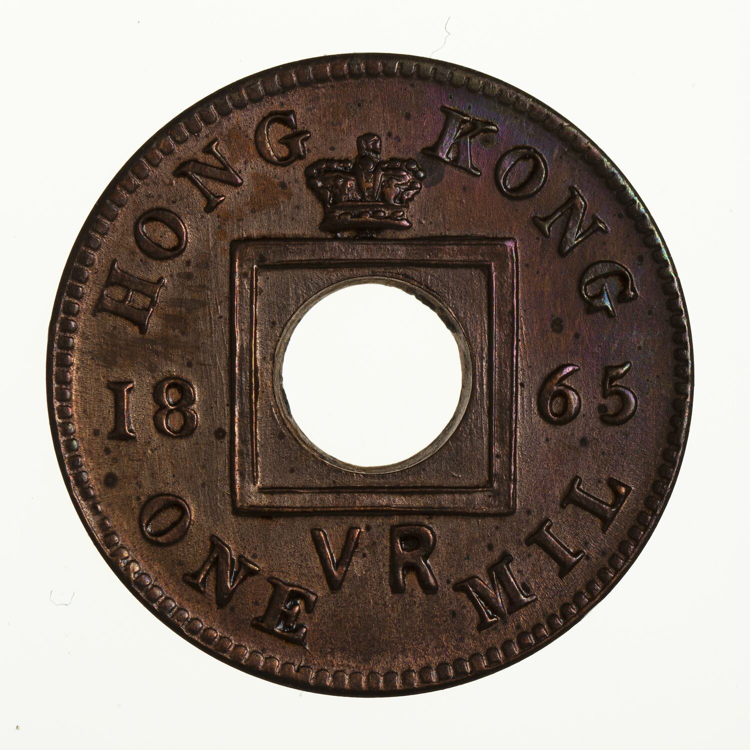 Specimen Coin 1 Mil, Hong Kong, 1865