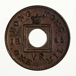 Specimen Coin - 1 Mil, Hong Kong, 1865