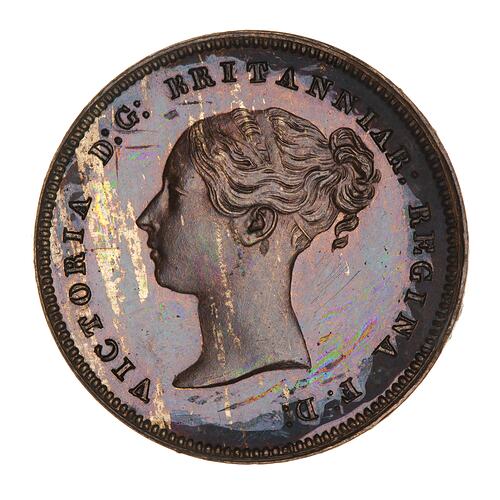 Proof Coin - 1/2 Quart, Gibraltar, 1841-1878