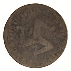 Coin - 1 Penny, Isle of Man, 1733