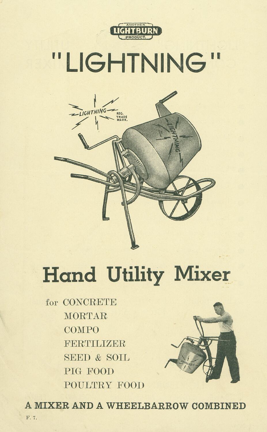 Publicity Leaflet Lightburn & Co. Ltd, Lightburn Lightning Hand