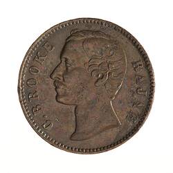 Coin - 1/2 Cent, Sarawak, 1870