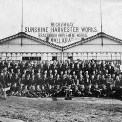 Photograph - H.V. McKay, Presentation to H.V. McKay by his Employees, Ballarat, Victoria, Feb 1905