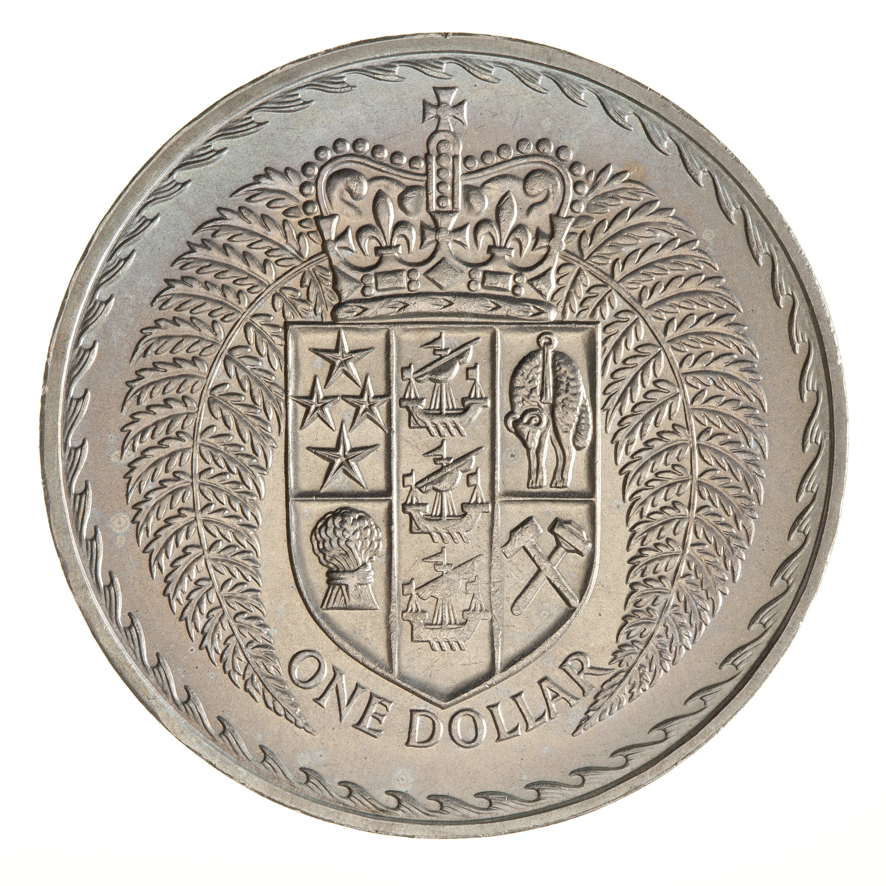 Coin - 1 Dollar, New Zealand, 1967