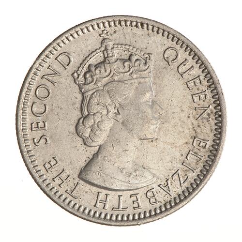 Coin - 10 Cents, Malaya & British Borneo, 1957