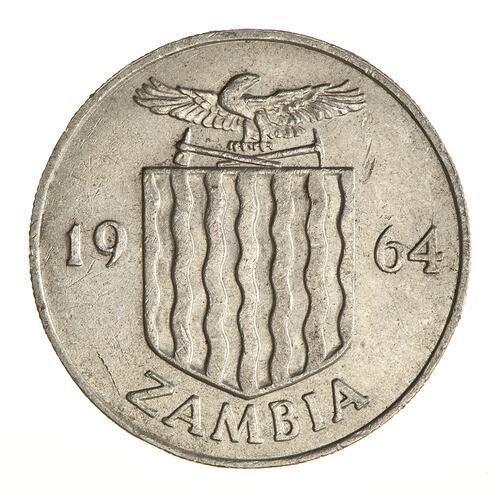 Coin - 1 Shilling, Zambia, 1964