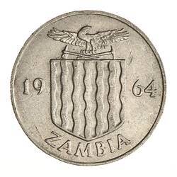 Coin - 1 Shilling, Zambia, 1964