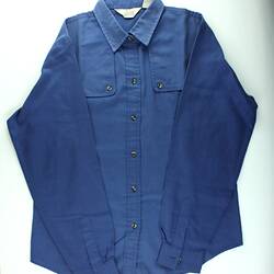 Shirt - Cotton, Blue, Kenya, 1996