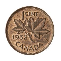 Coin - 1 Cent, Canada, 1952