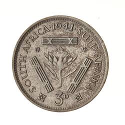 Coin - 3 Pence, South Africa, 1941