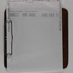 Clipboard with Fax - Radiant Durable, Melbourne Coastal Radio Station, 1990-2002