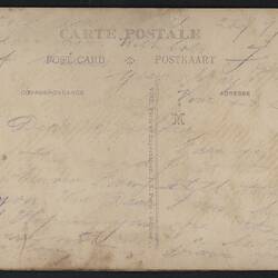 Postcard - 'To My Sweetheart', Embroidered, France, World War I, 22 Jul 1917