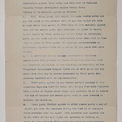 Copy of Memorandum of Agreement - H.V. McKay & John Bult, 22 Sep 1902