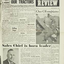 Magazine - Sunshine Massey Harris Review, No 36, Nov 1956