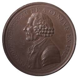 Medal, Jean-Jaques Rousseau, 1795