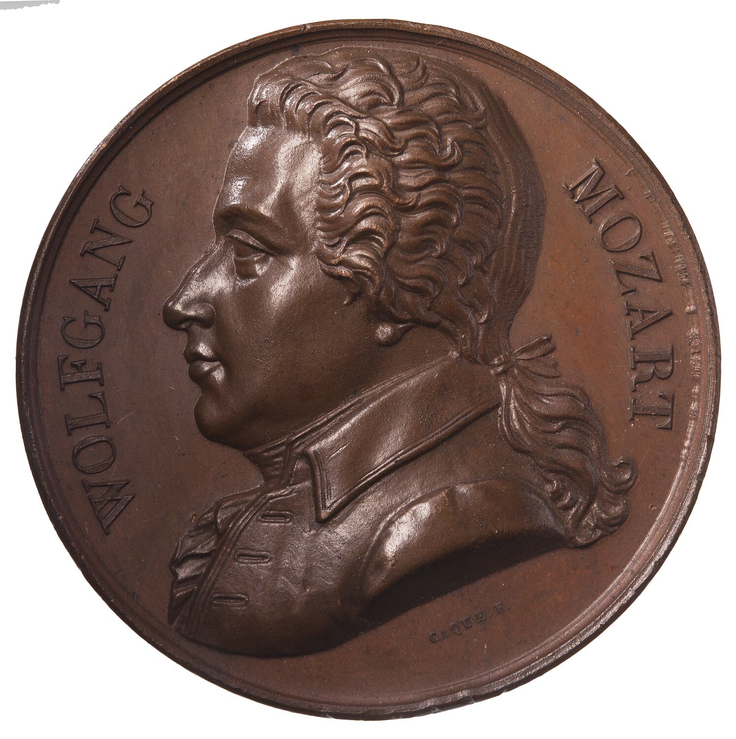 Medal Wolfgang Mozart, France, 1821