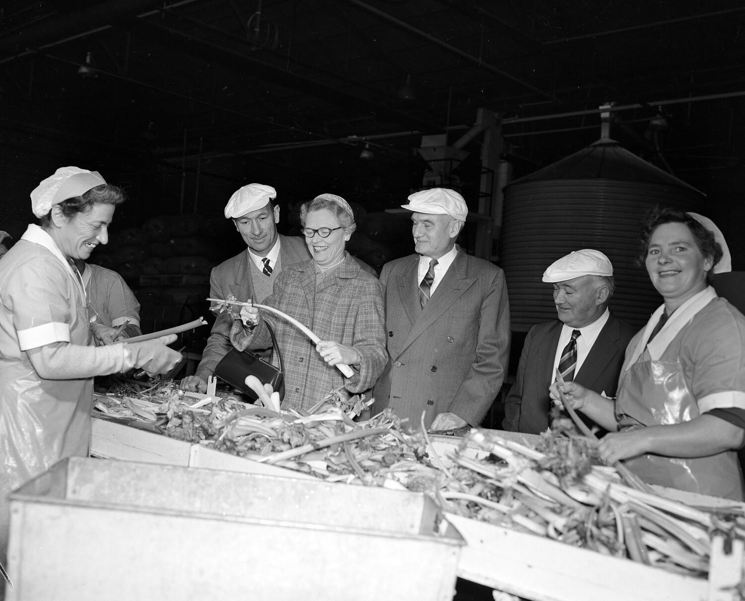 Negative H. J. Heinz Co Pty Ltd, Visitors & Workers in Factory