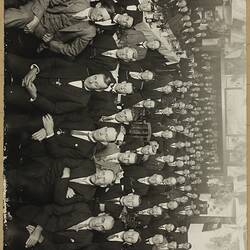 Photograph - H.V. McKay Pty Ltd, Staff Dinner, Victoria, circa 1928
