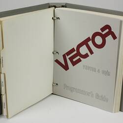 Programmer's Guide - Vector, Documentation Specification System Vector 4, circa 1975