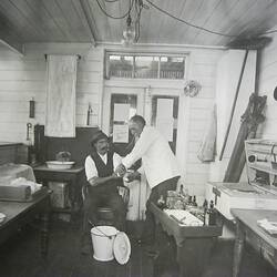 First Aid Room at the Sunshine Harvester Works