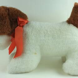 Toy Dog - Jakas Soft Toys, White & Brown, Melbourne, circa 1998