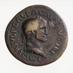 Coin - Sestertius, Emperor Galba, Ancient Roman Empire, 68 AD