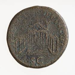Coin - Sestertius, Emperor Trajan, Ancient Roman Empire, 103-111 AD