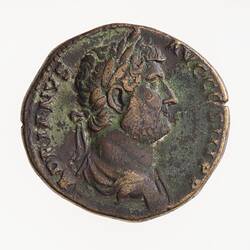 Coin - Sestertius, Emperor Hadrian, Ancient Roman Empire, 134-138 AD