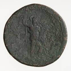 Coin - As, Emperor Domitian, Ancient Roman Empire, 90-91 AD