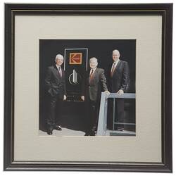 Photograph - Kodak Australasia Pty Ltd, Executives with Inaugural Australian Quality Prize Plaque, 1992