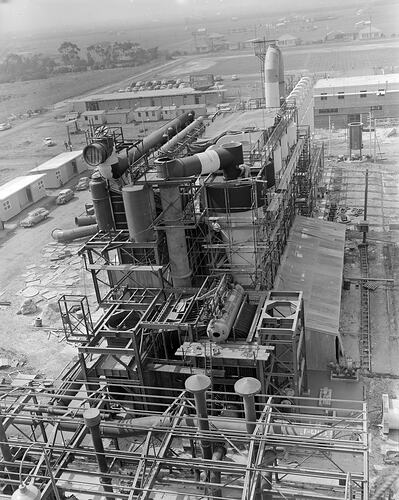 Australian Carbon Black, Aerial View of Carbon Plant, Altona, Victoria, 25 Mar 1959