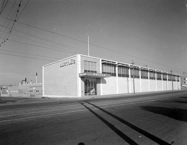 Nestlé Australia Ltd, Factory Exterior, Flemington, Victoria, 16 May 1959