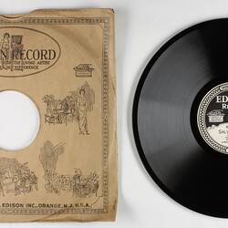 Disc Recording - Edison, Double-Sided, 'Salve, Dimora' and 'Miserere', 1919-1929