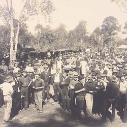 Photograph - Sugar Workers at Strike Camp, Queensland, 1911