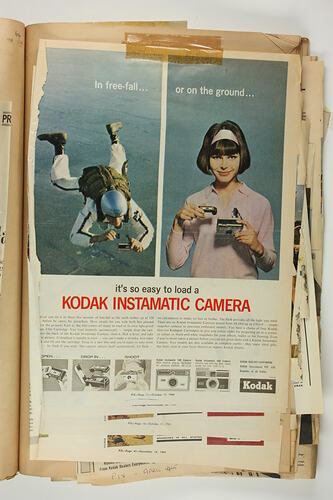 Scrapbook - Kodak Australasia Pty Ltd, Advertising Clippings, Amateur Products and Holiday Promotions, Coburg, 1959-1966