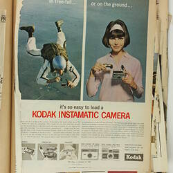 Scrapbook - Kodak Australasia Pty Ltd, Advertising Clippings, Amateur Products and Holiday Promotions, Coburg, 1959-1966