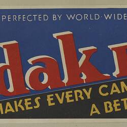 Poster - 'Kodak Film Makes Every Camera a Better Camera'